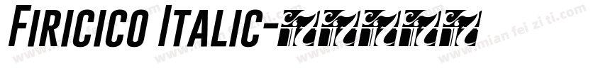 Firicico Italic字体转换